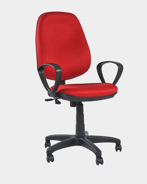 Picture of Revolving Office Workstation Chair Red