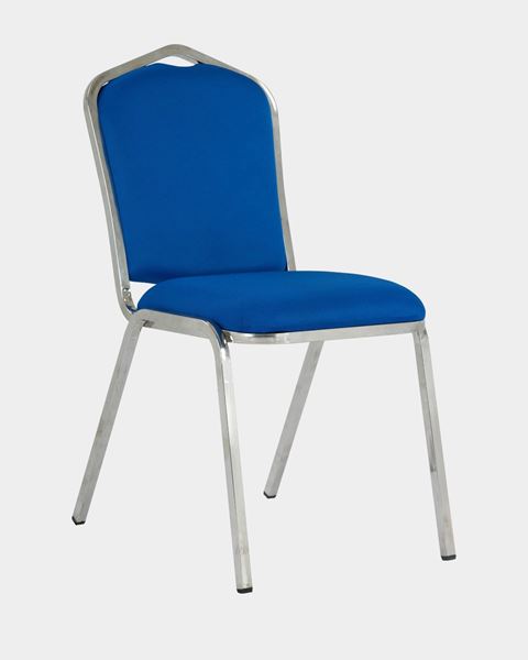 Picture of Stacking Banquet Chair Blue Fabric