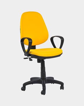 Picture of Revolving Office Workstation Chair Yellow