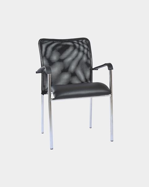 Picture of Metal Restaurant/Cafe Chair Mesh Back (Black)
