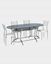 Picture of Four Seater Metal Dinning Table with Glass top