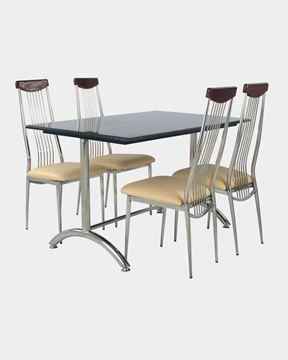 Picture of Restaurant Dining SS Top Wood Chair And Granite Table Set