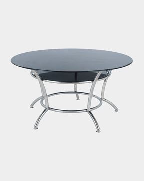 Picture of Circular Design Glass Top Dining Table