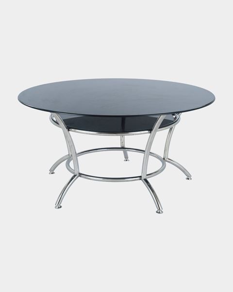 Circular Design Glass Top Dining Table Online Furniture Shopping