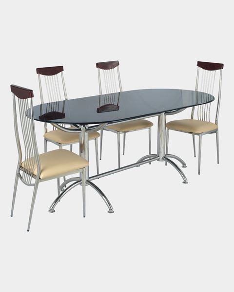 Steel chair for cheap dining table