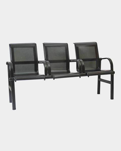 Picture of Three Seater Visitor Steel Bench