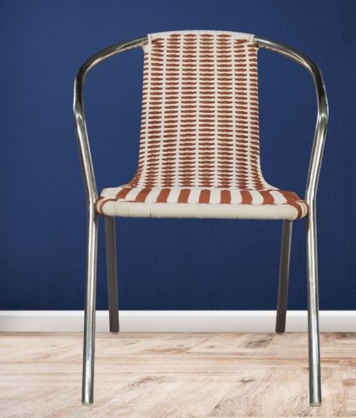 Picture of Chair With Plastic Woven Rope Seat & Back And Stainless Steel Structure