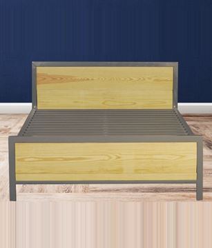 Picture of Stainless steel wooden bed