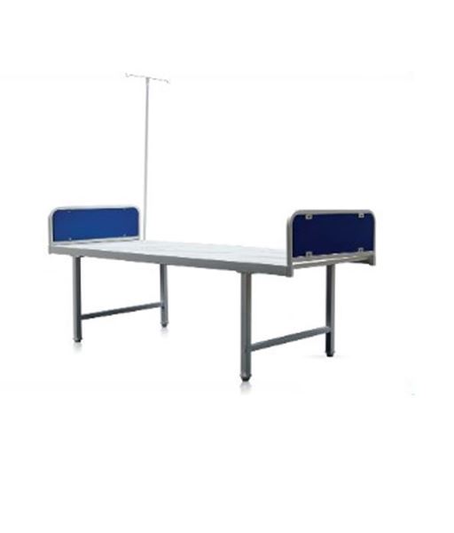 Picture of Powder Coated Medical Hospital Bed with IV stand