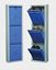 Picture of STAR CHAIRS Metal 3 Pair Shoe Rack Blue | Wall-mountable SC 1-3
