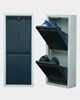 Picture of STAR CHAIRS Metal 2 Pair Shoe Rack Grey | Wall-mountable SC 1-2