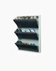 Picture of STAR CHAIRS Metal 9 Pair Shoe Rack Grey | Wall-mountable SC 3-9