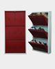 Picture of STAR CHAIRS Metal 6 Pair Shoe Rack Maroon | Wall-mountable SC 2-6