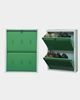 Picture of STAR CHAIRS Metal 4 Pair Shoe Rack Green | Wall-mountable SC 2-4