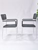 Picture of Outdoor Stacking Chair White Aluminum Frame with Grey Rope Seat & Back