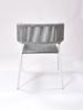 Picture of Outdoor Stacking Chair White Aluminum Frame with black and white Rope Seat & Back