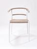 Picture of Outdoor Stacking Chair White Aluminum Frame with Rope Seat