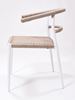 Picture of Outdoor Stacking Chair White Aluminum Frame with Rope Seat