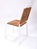 Picture of Outdoor Stacking Chair White Aluminum Frame with Brown Rope Seat & Back
