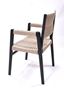 Picture of Wooden Arm Chair in Polypropylene Rope