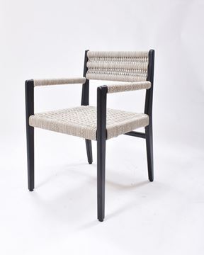 Picture of Wooden Arm Chair in Polypropylene Rope