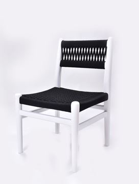 Picture of Wooden Arm Chair in Polypropylene Rope