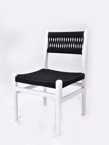 Picture of Wooden Arm Chair in Polypropylene Rope
