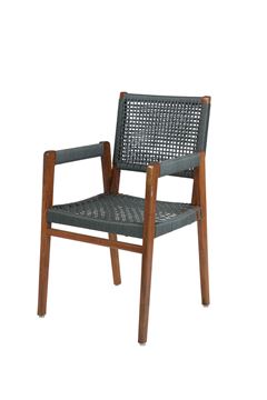 Picture of Solid wood accent dining Arm chair for home, cafe, restaurant & Jewelry