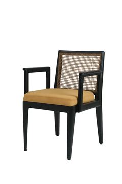Picture of Solid wood accent dining Arm chair for home, cafe, restaurant & Jewelry
