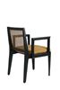 Picture of Solid wood accent dining Arm chair for home, cafe, restaurant & Jewelry